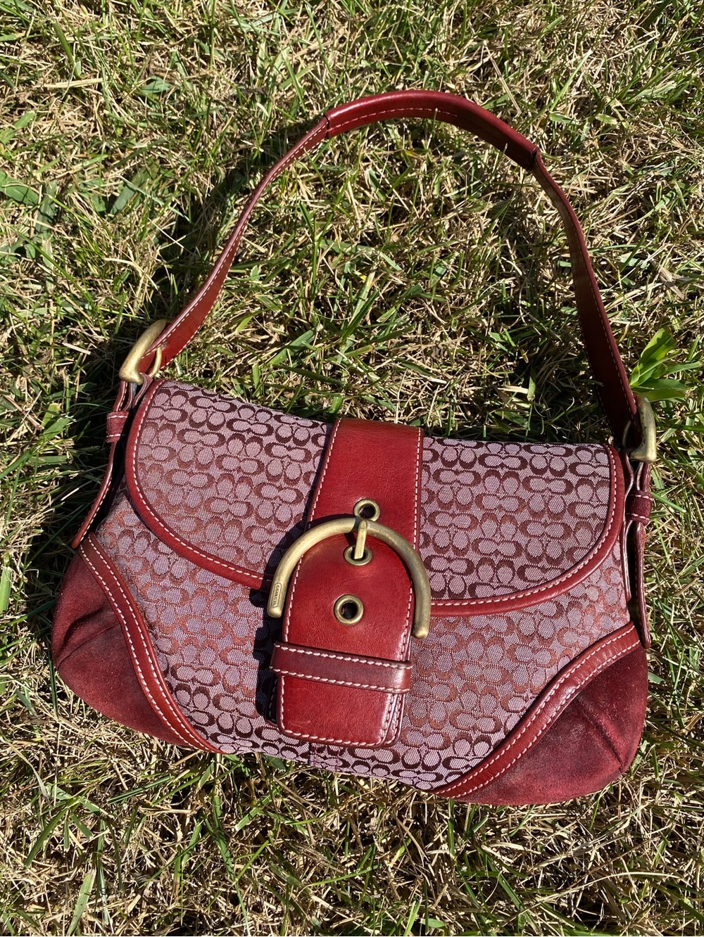 Coach Project Red Suede Edge Mini Soho